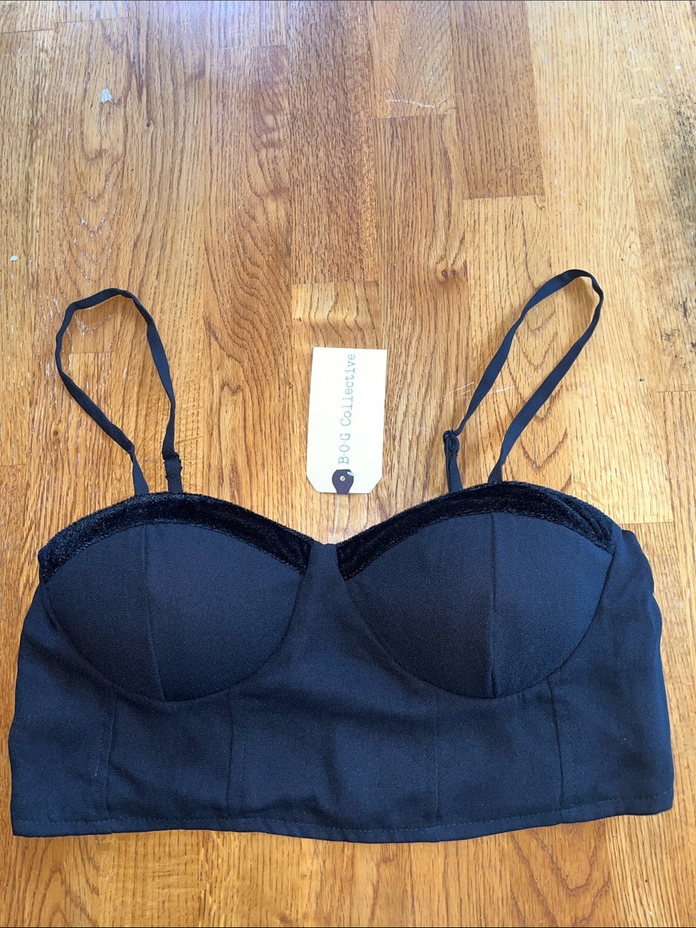 Black Longline Bralette